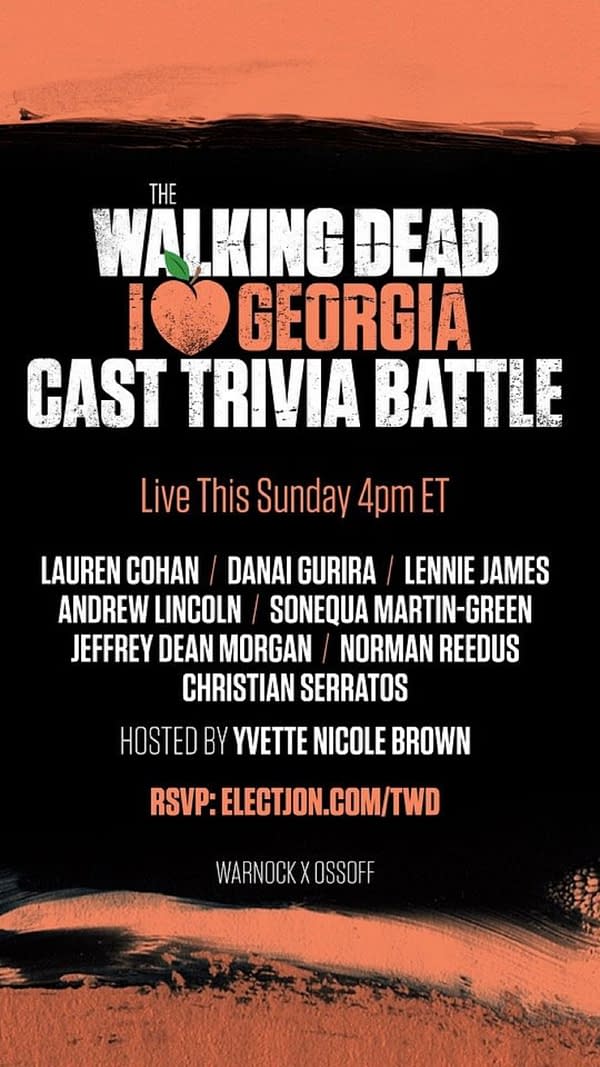 The Walking Dead cast reunite for a good cause. (Image: TWD)