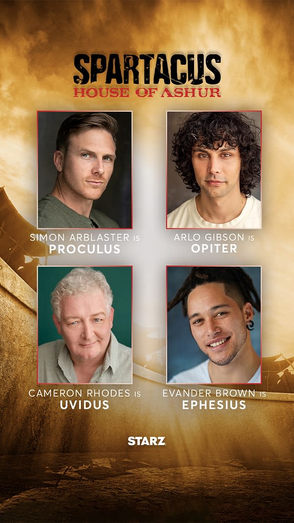 Spartacus: House of Ashur: STARZ Series Announces Additional Cast