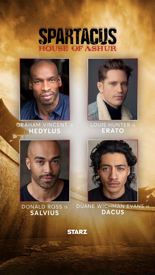 Spartacus: House of Ashur: STARZ Series Announces Additional Cast