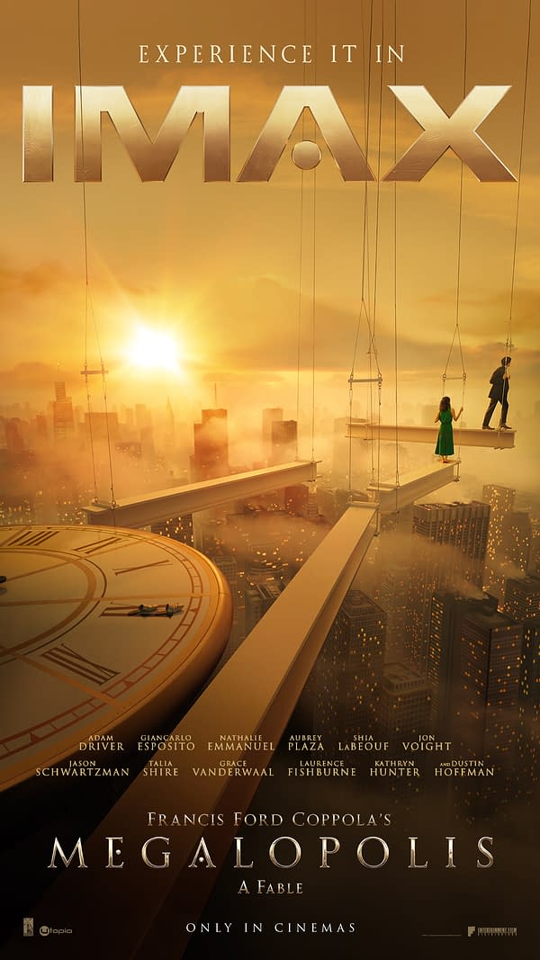 Megalopolis: A Trailer Without Fake Quotes Released, IMAX Poster