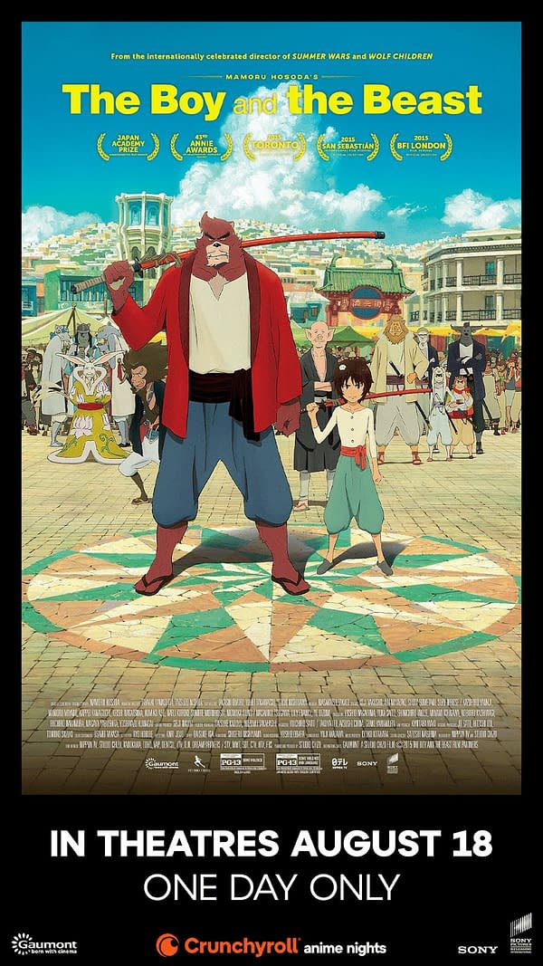 The Boy and The Beast To Get One-Day Only Theatrical Release