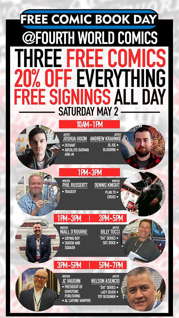 45 Comic Shops With Free Comic Book Day 2026 Events This Saturday