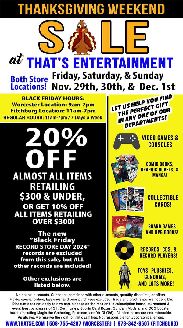 XX Comic Book Stores Doing Black Friday Sales Today