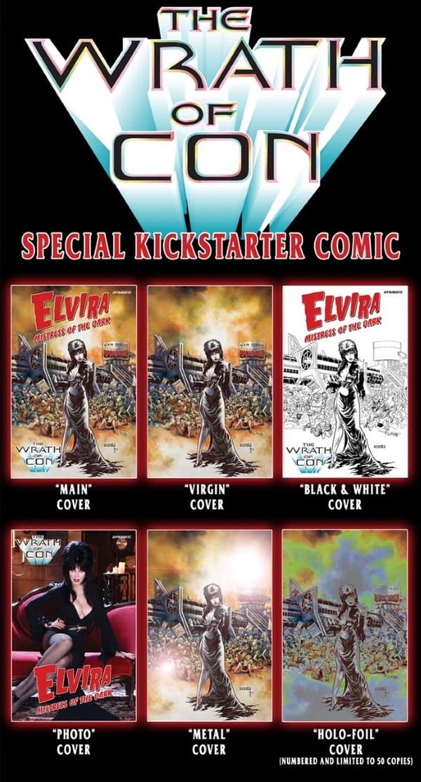 Dynamite Sell Exclusive Elvira Comic On Kickstarter, Not Comic Shops
