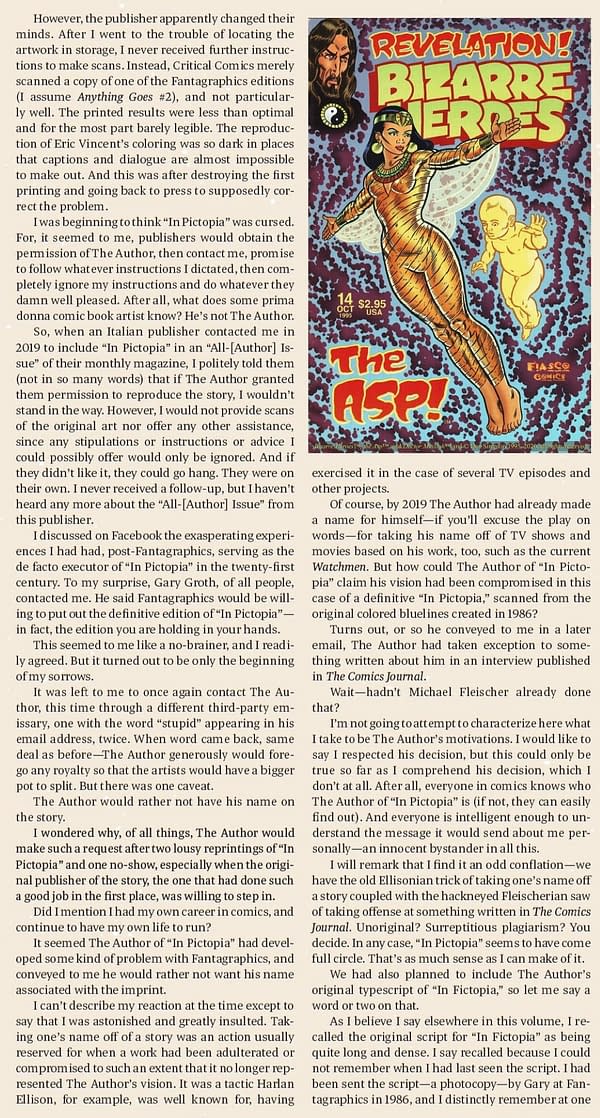 Don Simpson and Gary Groth On Alan Moore's No-Credit For In Pictopia