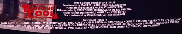 The Full Comic Book Creator Credits In Guardians Of The Galaxy Vol 3