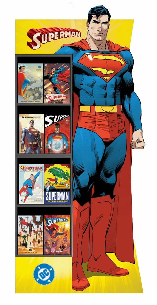 DC Comics Offer Dan Mora Superman Standee To Comic Shops