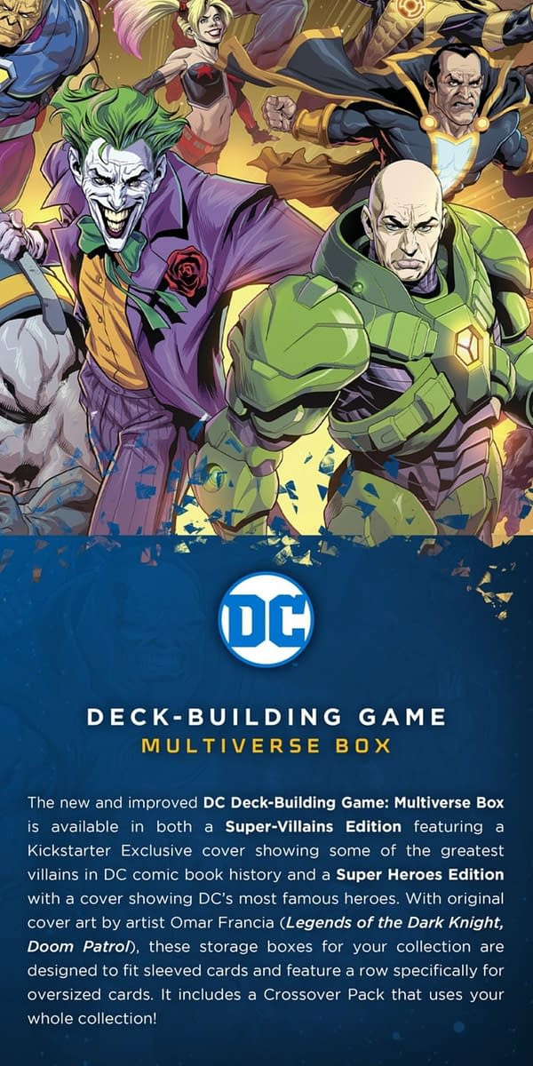 DC Comics Anniversary Deck-Building Games Go $850,000 On Kickstarter