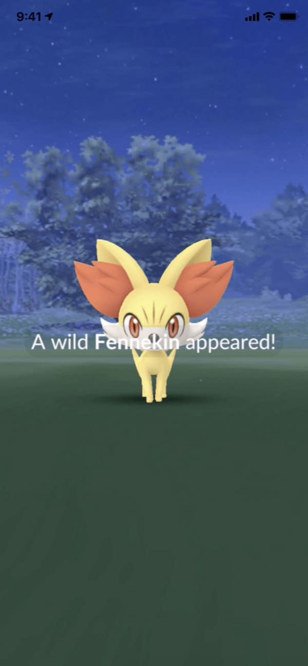 Official footage of Fennekin in Pokémon GO. Credit: Niantic