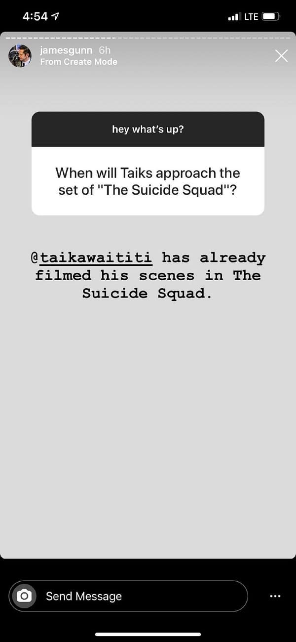 Taika Waititi, Margot Robbie Have Already Filmed Parts of'Suicide Squad' According to James Gunn