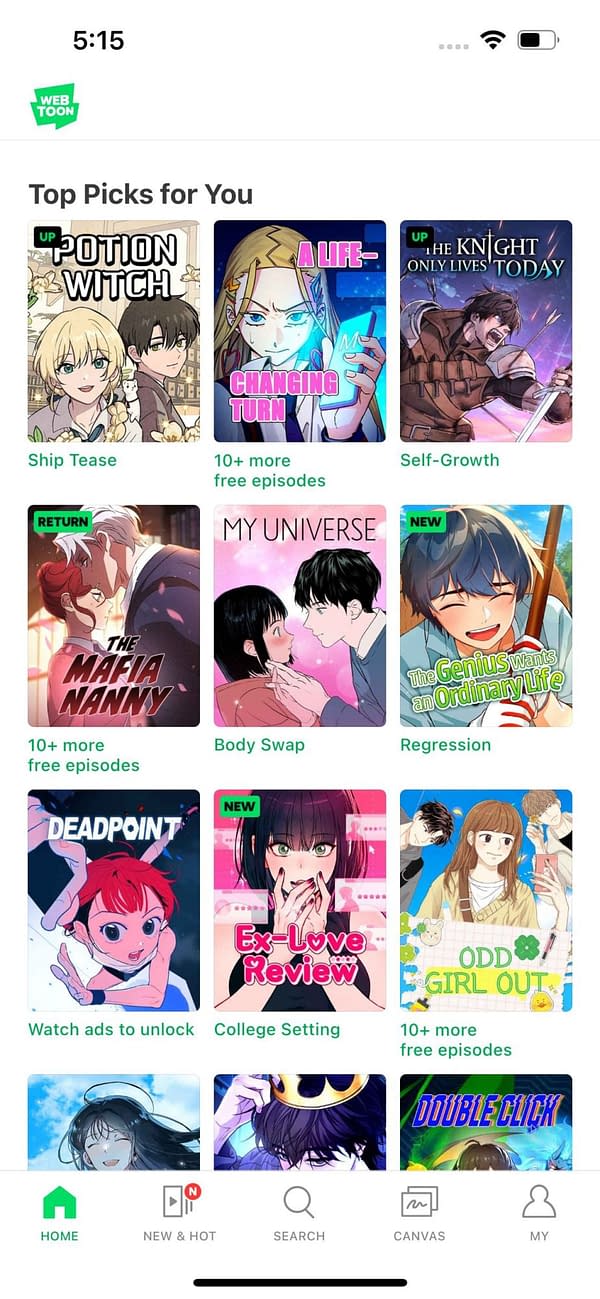 Webtoon Adds AI-Personal Recommendations For Readers