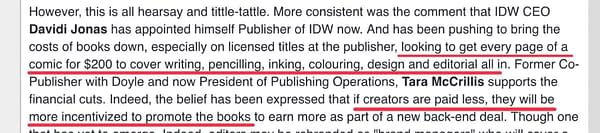 That IDW Page Rate Gossip From Two Weeks Ago