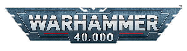 Games Workshop's newest logo for the ninth edition of Warhammer 40,000.