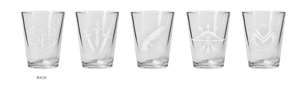 Cover image for CRITICAL ROLE SHOT GLASS SET VAX PERCY VEX