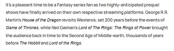 Michael Sheen "Defends" Neil Gaiman's Lord of the Rings: TROP Writing