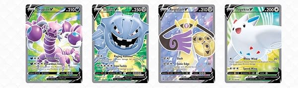 Pokémon V Full Art cards in Vivid Voltage. Credit: Pokémon TCG