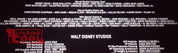The Marvels Movie Credits