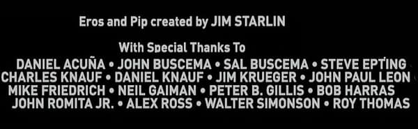 Comic Creator Credits On Eternals