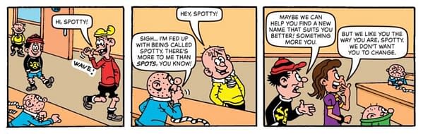 The BEano Changes 60-Year Olfd Character's Name Spotty To Scotty