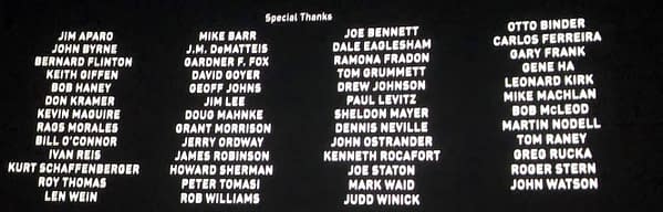 Screencap of the Black Adam credits