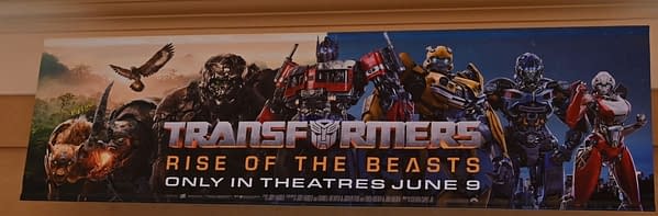 Transformers: Rise Of The Beasts Posters On Display At CinemaCon