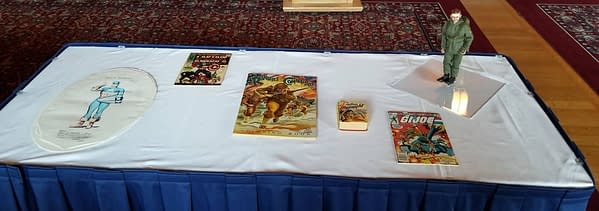 Steve Geppi Displays the Original Captain America Designs, Mickey Mouse Storyboard and GI Joe Prototype at the Library Of Congress