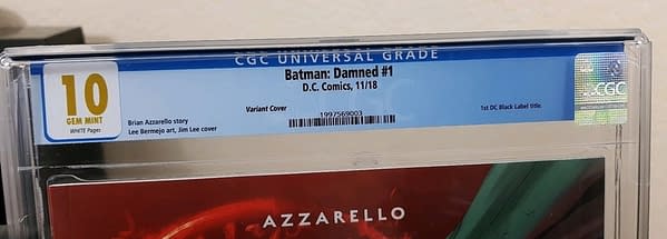 Batman Damned #1 CGC 10.0 Sells For $1800 on eBay