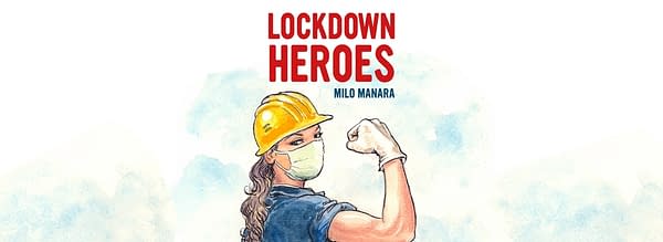 The cover image for Lockdown Heroes by Milo Manara. Image Credit: https://www.milomanara.it/