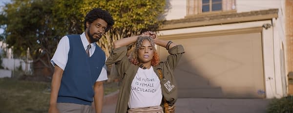 Sorry To Bother You Lakeith Stanfield and Tessa Thompson