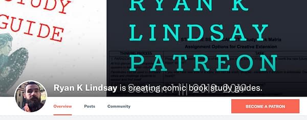 Ryan K. Lindsay is Taking Comics to School With Comic Book Study Guides on Patreon