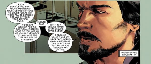 Has Tony Stark Ever Looked as Much Like Robert Downey Jr. as He Does in Punisher #1?