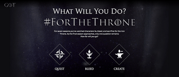 'Game of Thrones' Unveils Worldwide Quest "For The Throne"