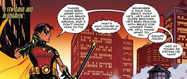 Batman Talks To Robin About His Boyfriend, Today (Spoilers)
