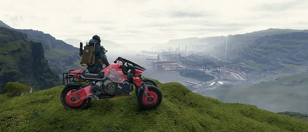 Well that's a new kind of bike you got there, Sam. Courtesy of Kojima Productions.