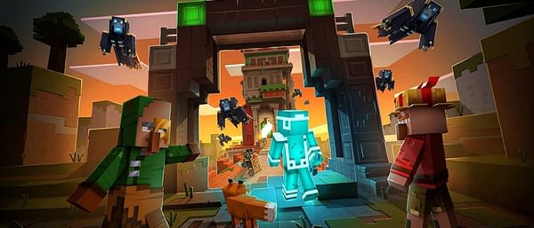 Cloudy Climb comes to Minecraft Dungeons in December, courtesy of Mojang.
