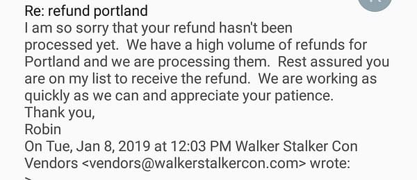 Phoenix Walker Stalker Rescheduled to September, Fan Fest Portland Refunds Begin to be Issued