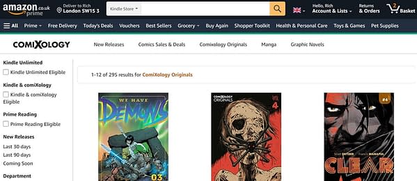 ComiXology Will Disappear From The Web This Month? App & Amazon Only