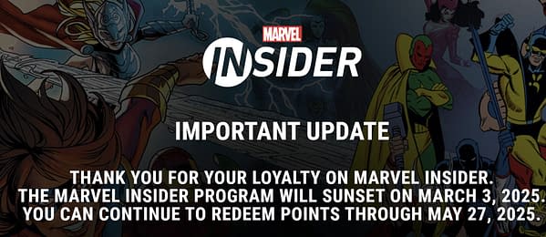 Marvel Scraps Their Marvel Insider Rewards Program