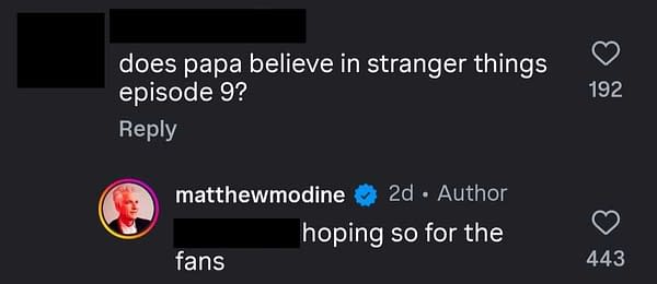 Did Stranger Things Star Matthew Modine Like the Finale? "Nope"