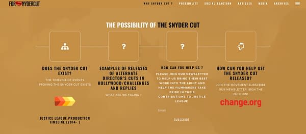 Website Finally Launches Outlining Plan to Turn Dream of Justice League Snyder Cut into Reality