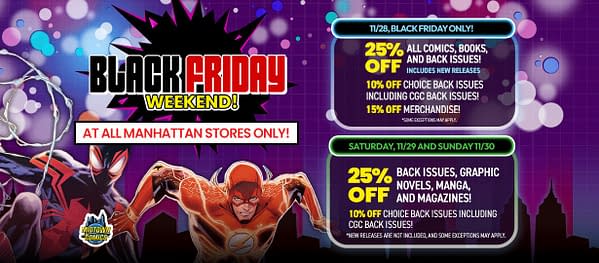 100 Black Friday Sales From Comic Book Stores Today