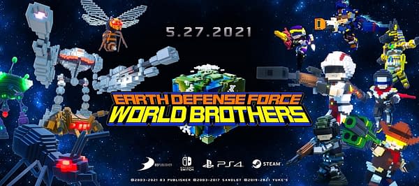 Now you can defend earth in block form. Courtesy of D3Publisher Inc.