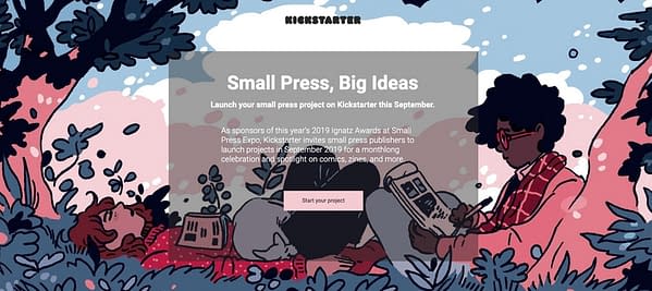 Kickstarter Plans Big Small Press Comics Push for September