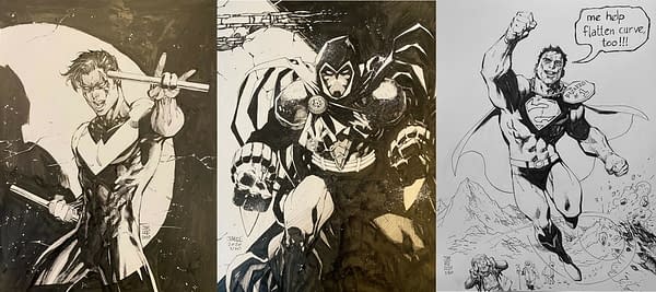 Jim Lee's DC Comics Sketches for BINC