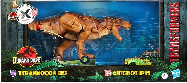 Hasbro Reveals Transformers x Jurassic Park T-Rex and Jeep Set