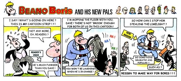 Boris Johnson Names His Sixth or Seventh Child, Wilfred. Art from The Beano.