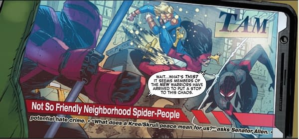 Media Reports Of Riots in Manhattan - In Amazing Spider-Man
