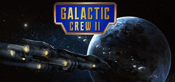 A promotional image for Galactic Crew II by indie developer Benjamin Rommel Games.