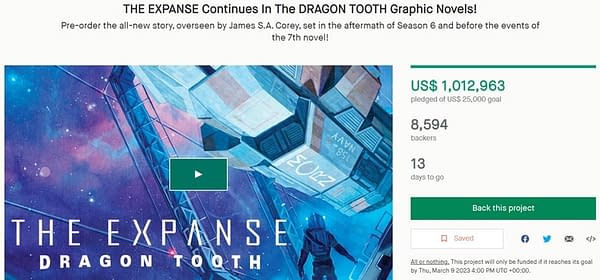 The Expanse: Dragon Tooth Breaks Kickstarter Record, Hits A Million