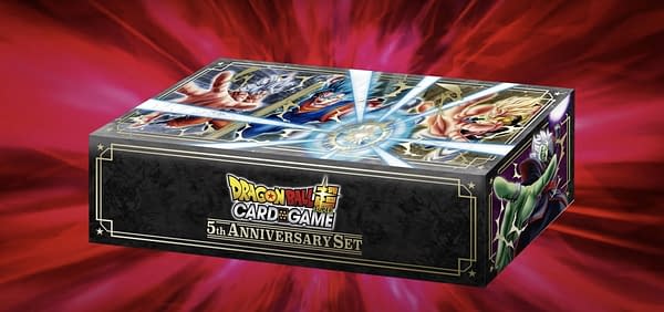 Dragon Ball Super Card Game 5th Anniversary Box. Credit: DBSCG Direct